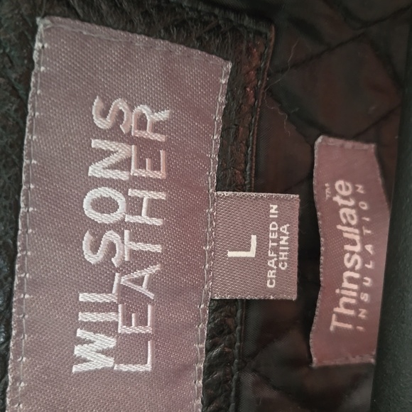 Vintage Wilsons Leather Motorcycle Jacket W Removable Thinsulate Insulation Moto - Picture 6 of 16